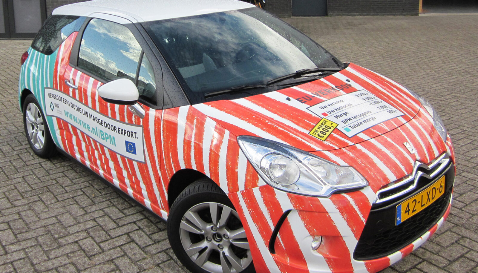 Auto Beletteren Carwrap VWE Blue Signs Zwaag Hoorn
