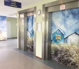 Bestickering Lift Decoratie Sticker Gebouw Bedrijf