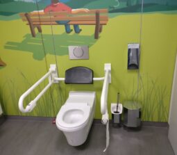 Toilet decoratie tankstation kindvriendelijk Blue Signs 2