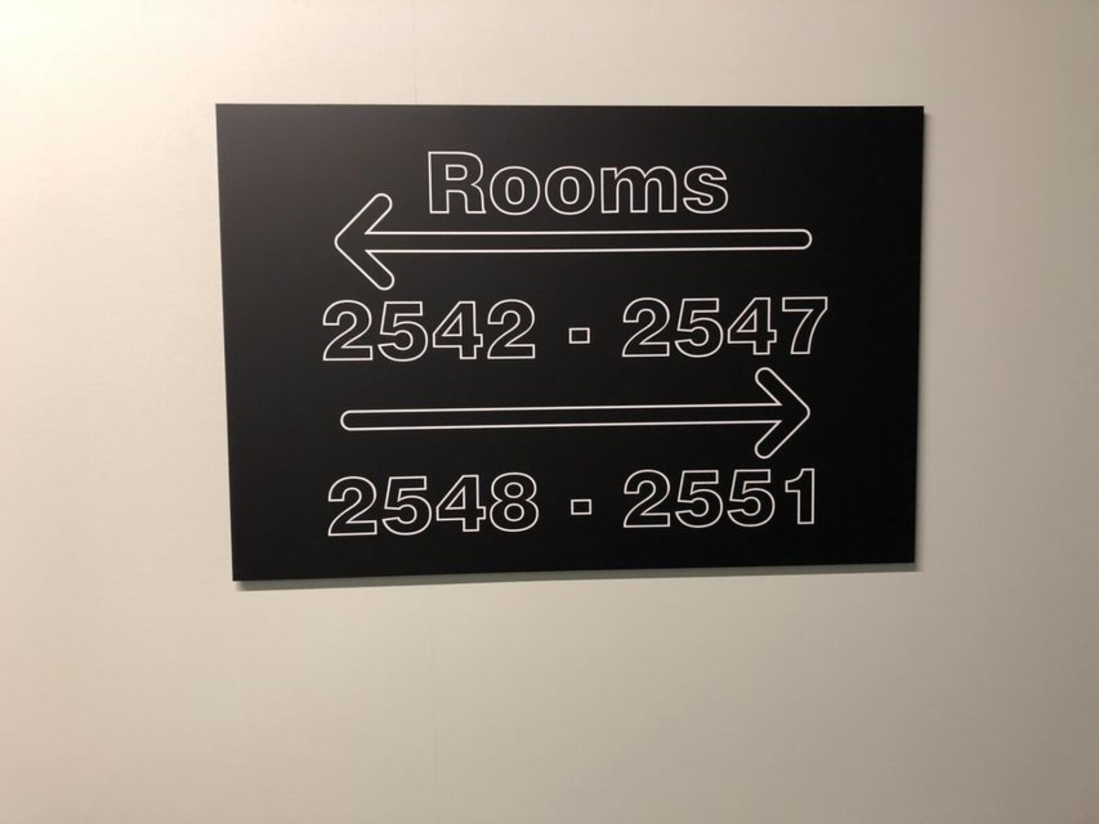 Verdieping Kamers Signing Bordje Aan Muur