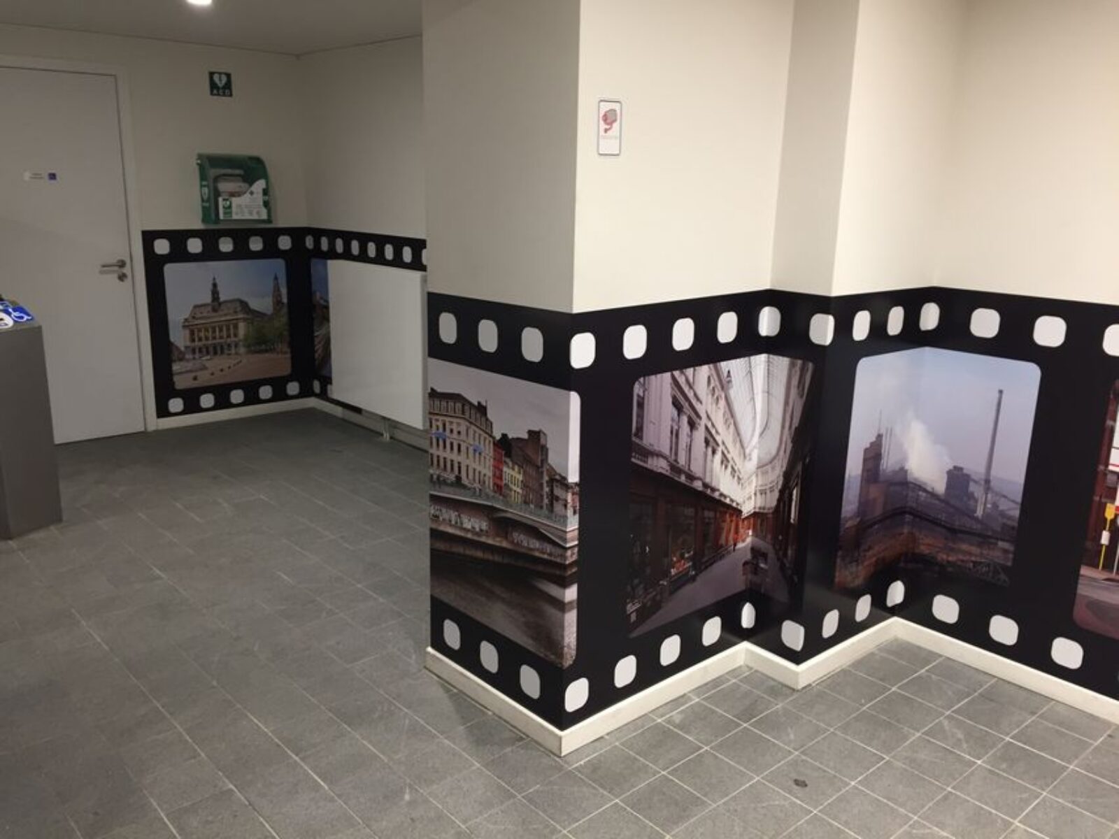 Decoratie Film Sticker Tankstation Branding Blue Signs