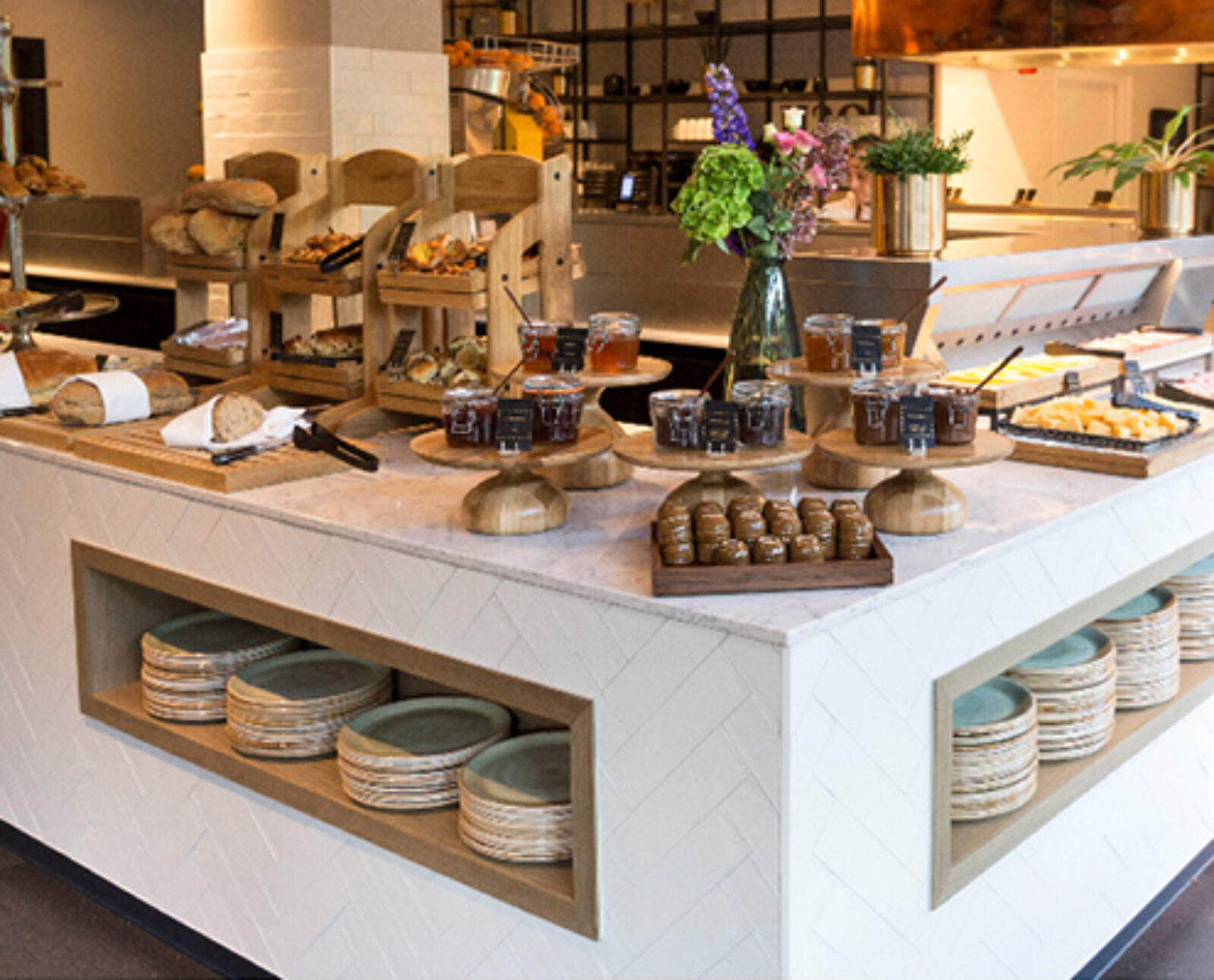 Blue Signs Hotel Buffet Ontbijtzaal Interieur