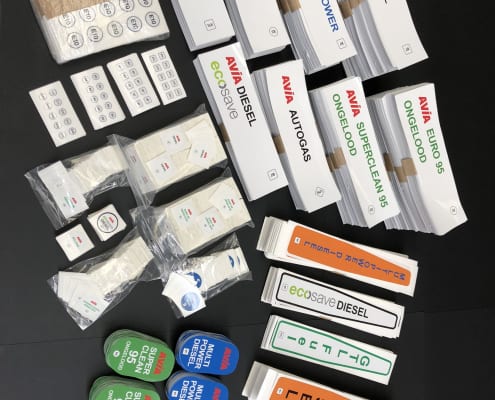 Tankstations-Avia-productstickers